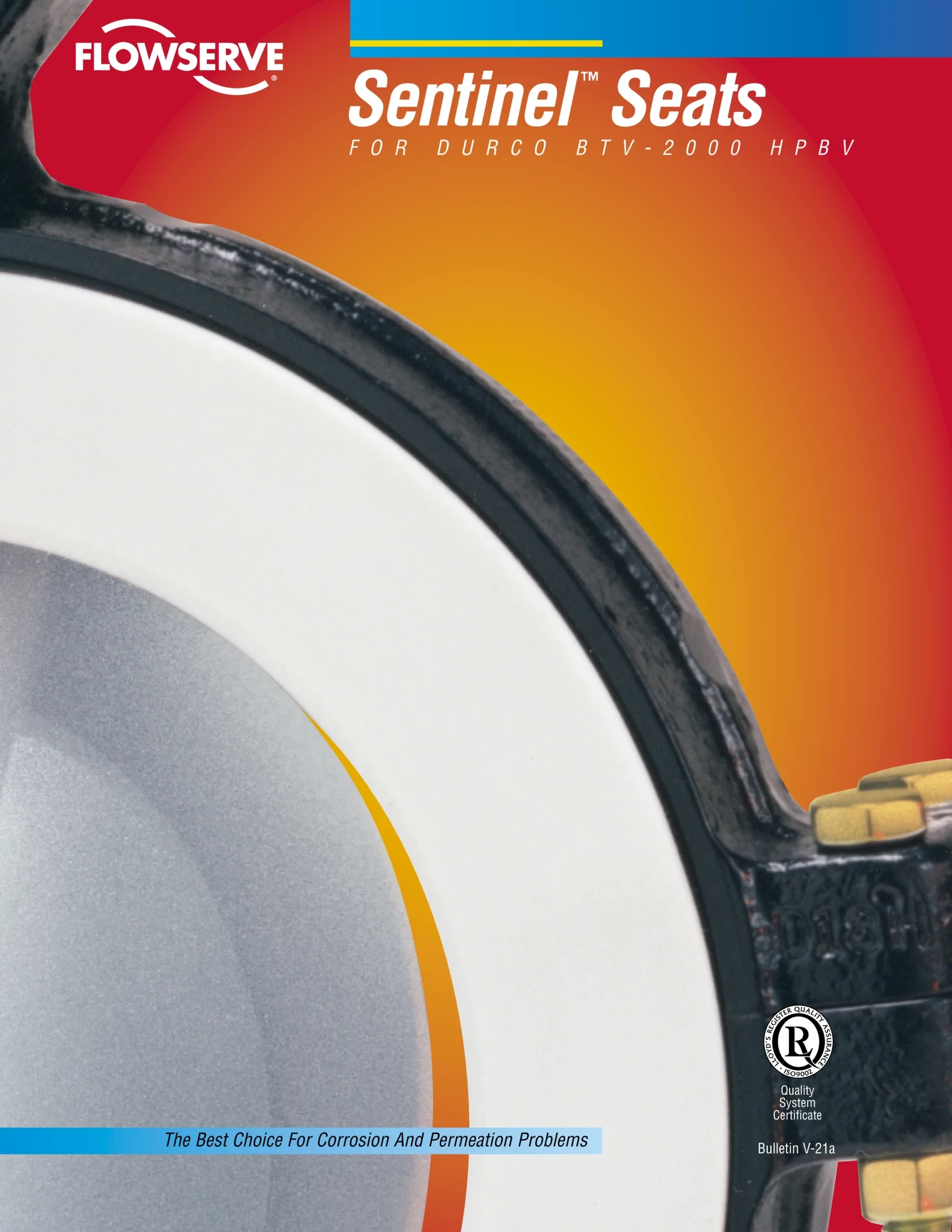 Durco BTV-2000高性能蝶阀Sentinel阀座手册