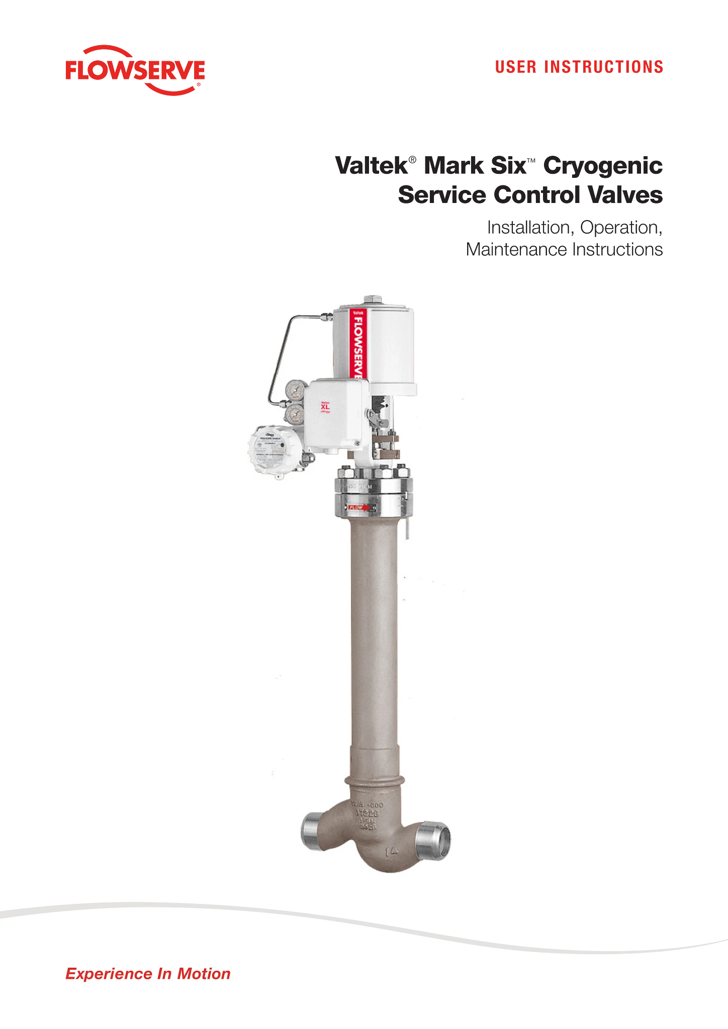 Valtek Mark Six低温控制阀 - IOM