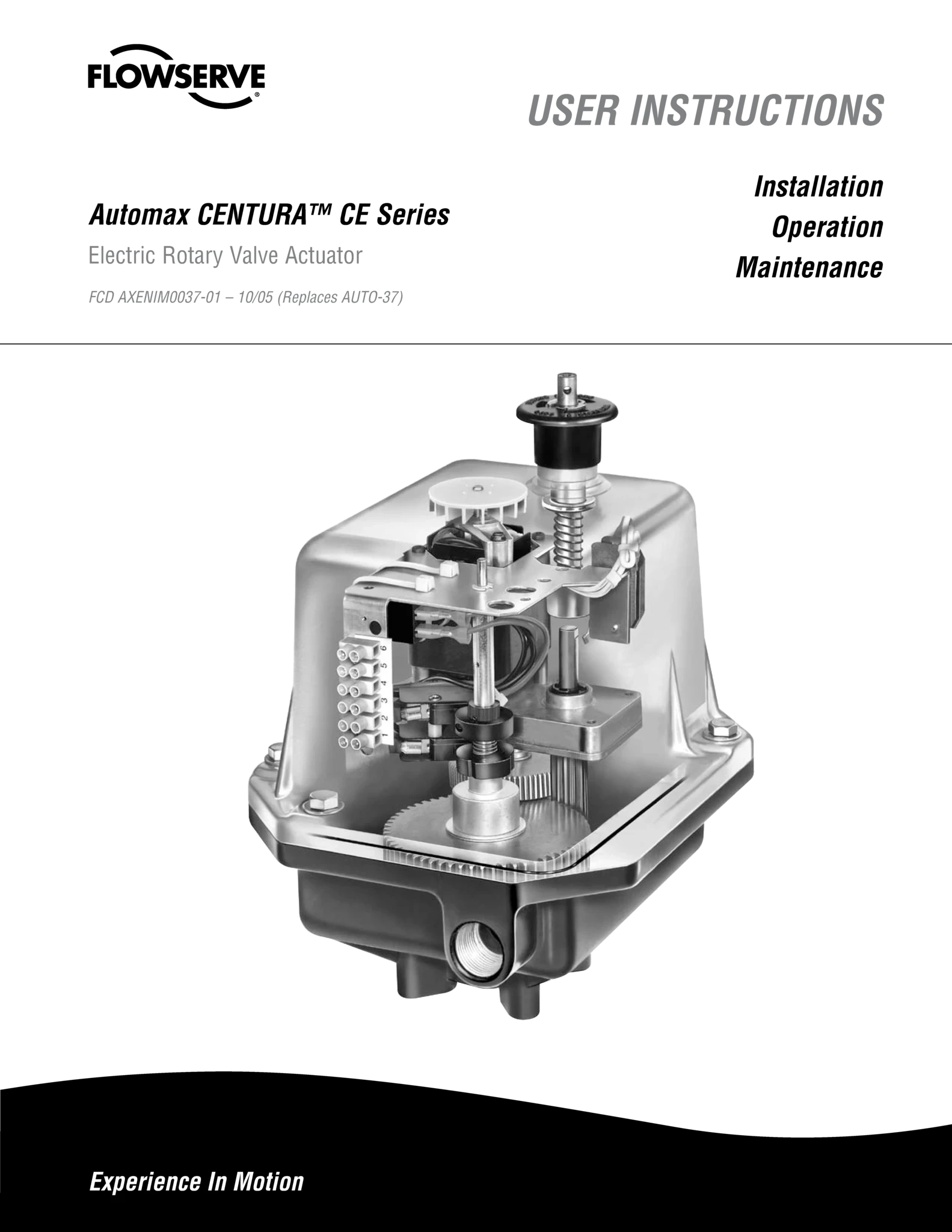 Automax CENTURA™ CE系列电动阀门执行器使用说明（IOM）