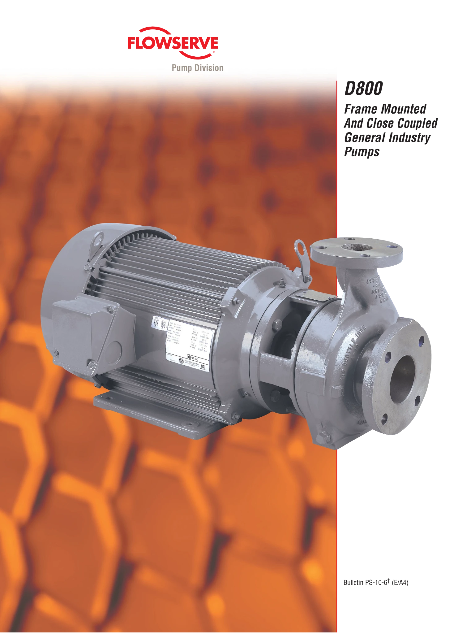 D800框架固定和紧耦合通用行业泵-手册