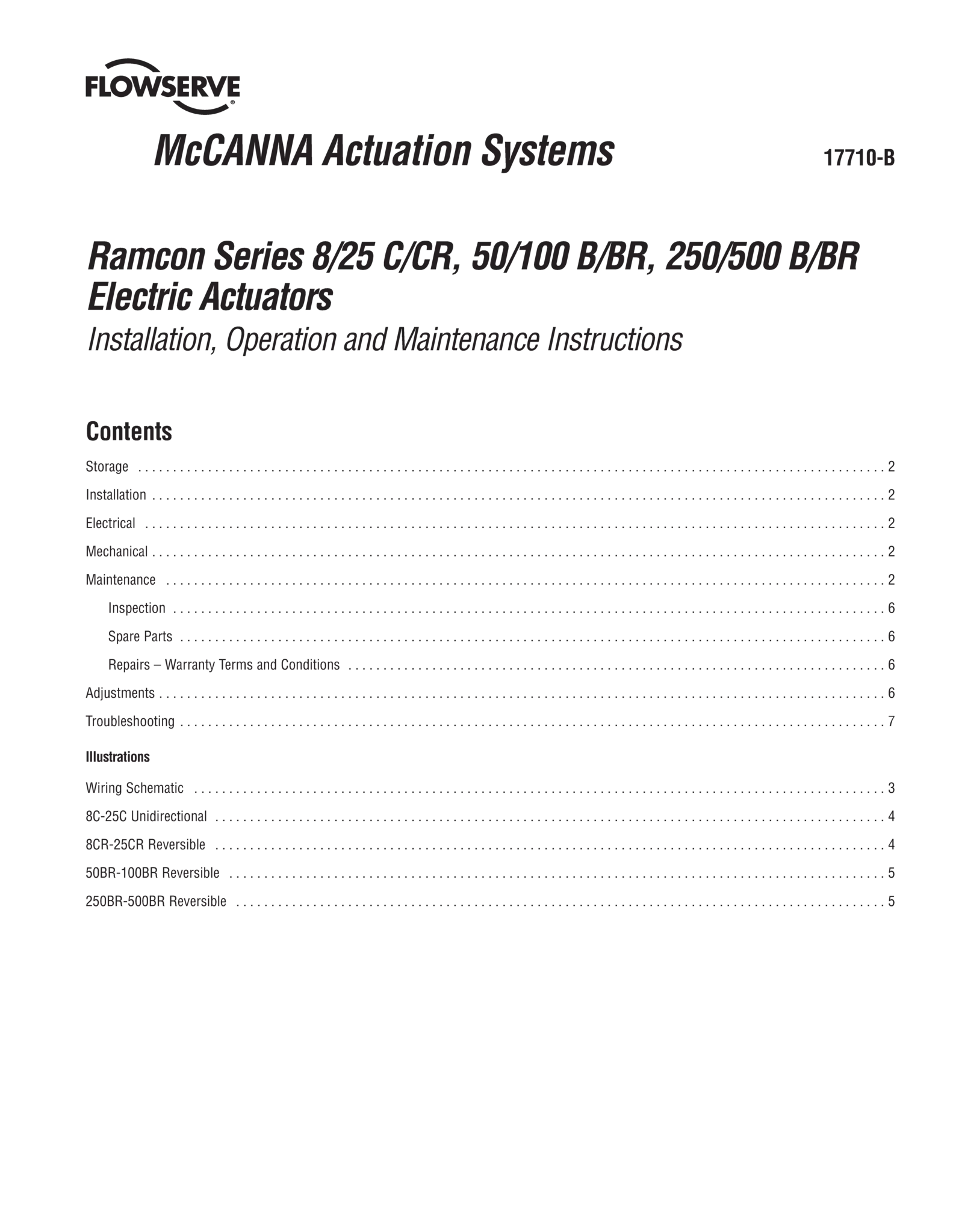 McCANNA/MARPAC Ramcon系列电动执行器使用说明（IOM）