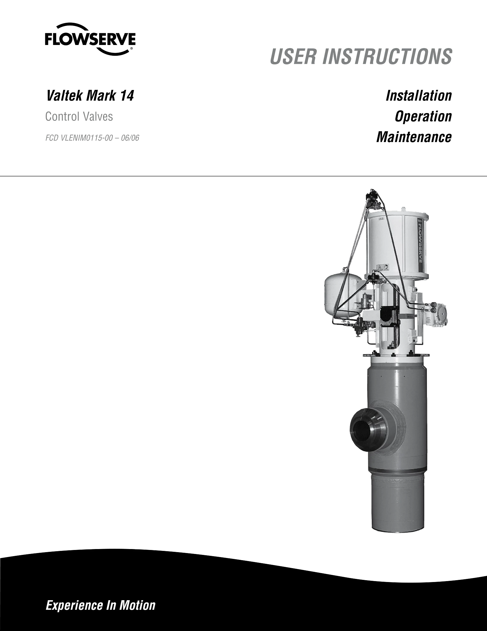 Valtek Mark 14控制阀使用说明（IOM）