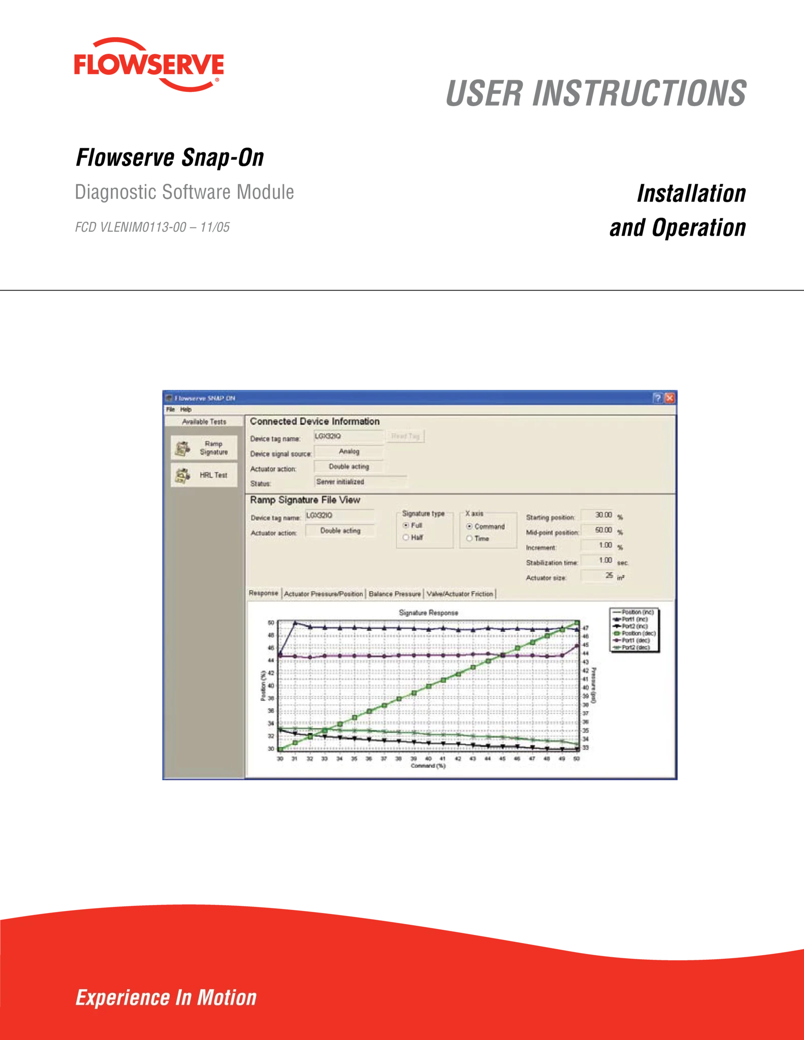 Flowserve ValveAnalysis诊断软件模块使用说明（IOM）