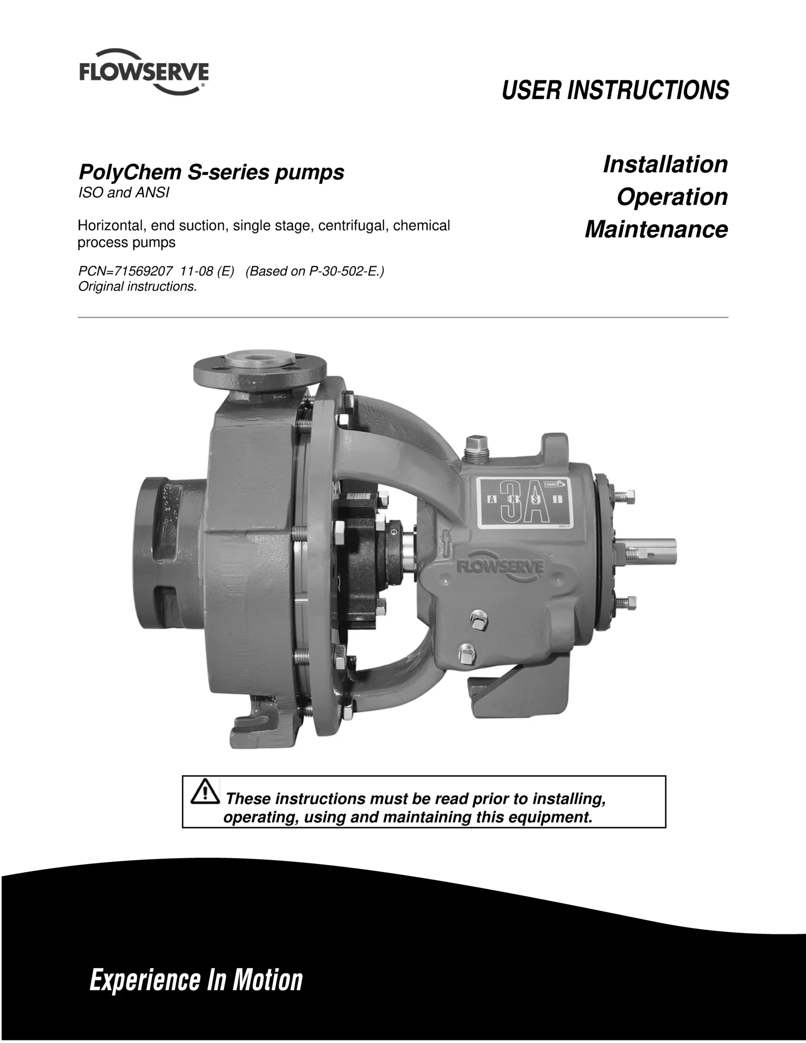 PolyChem S-系列泵-使用说明