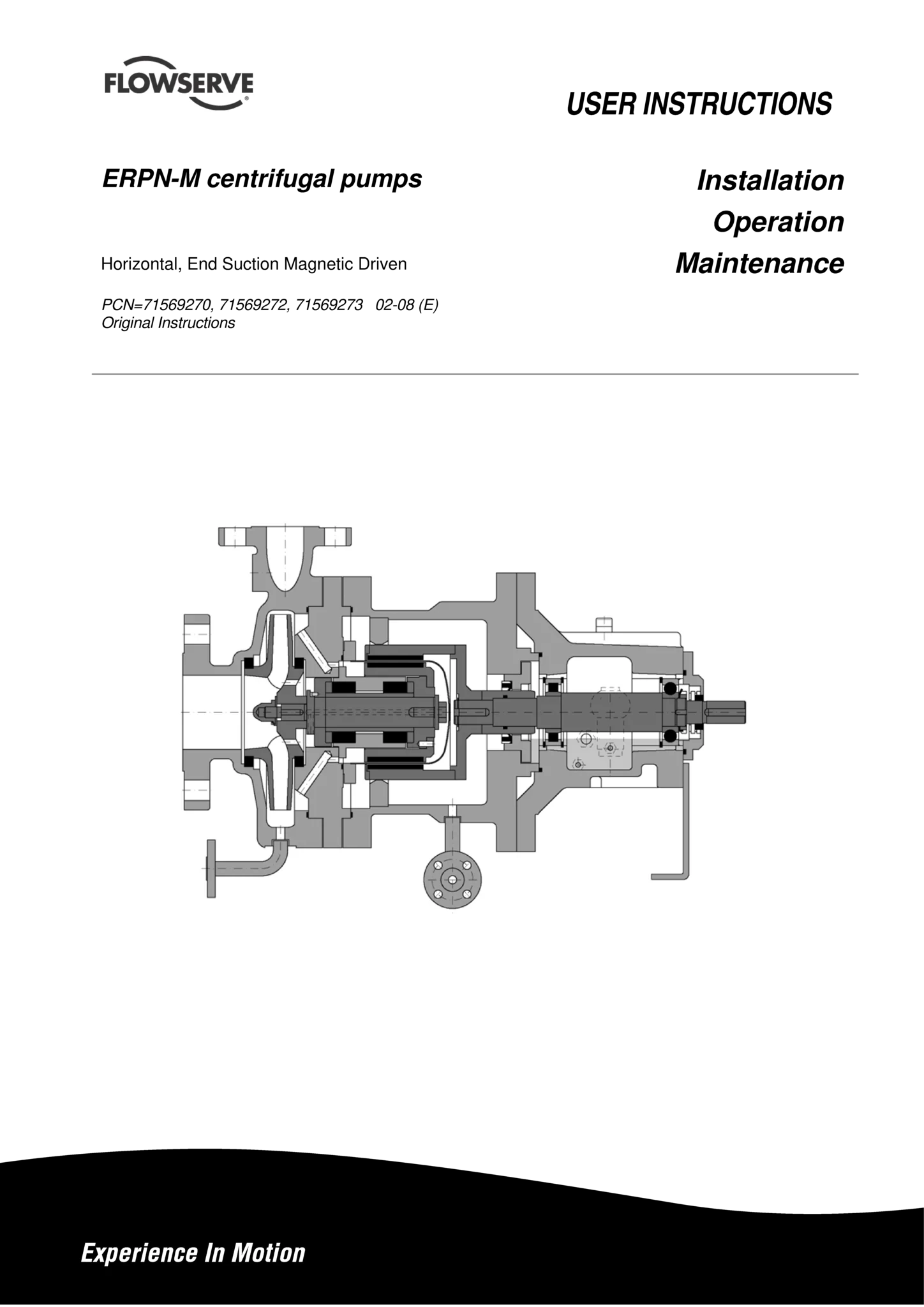 ERPN-M离心泵使用说明书