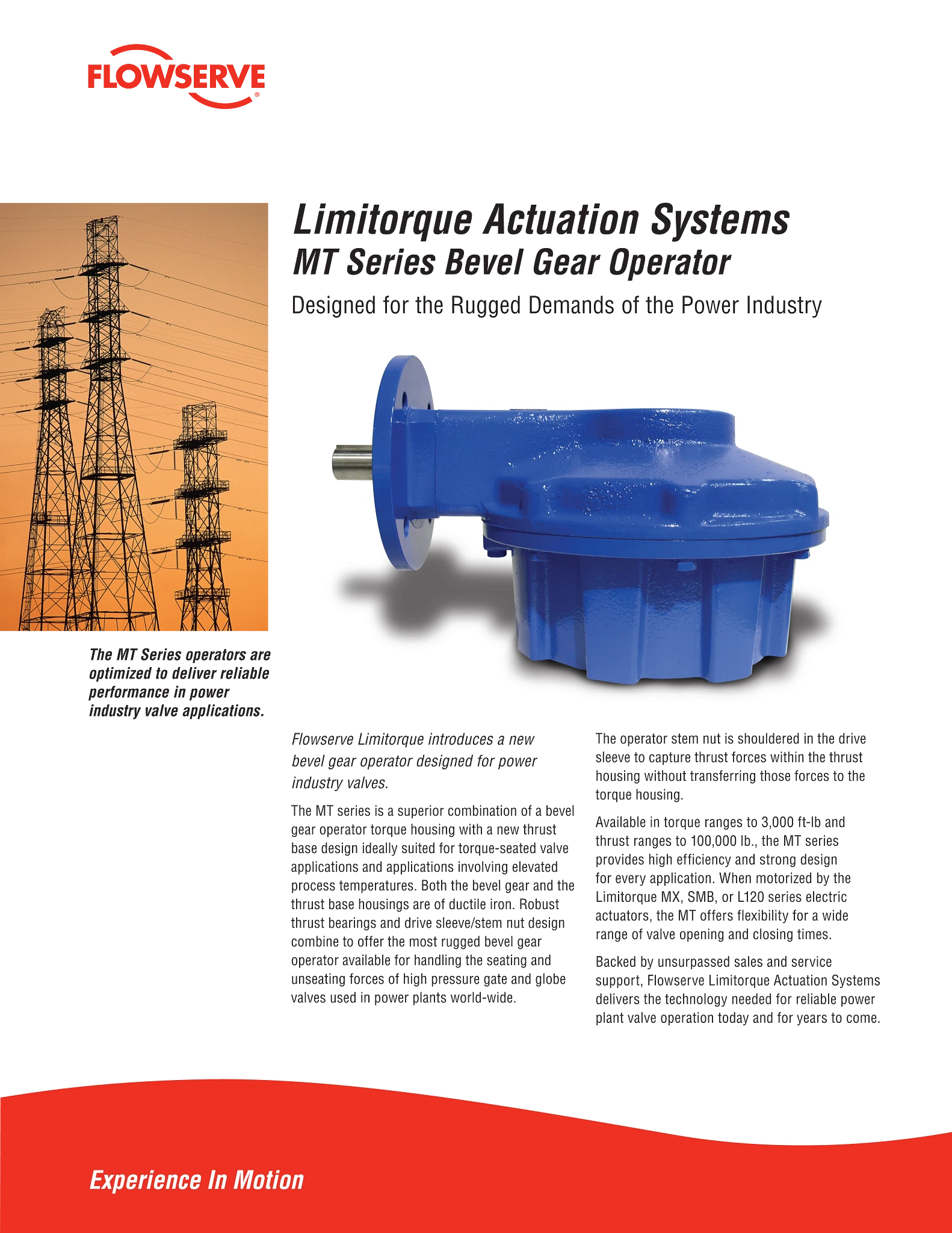 Limitorque MT锥齿轮箱单页