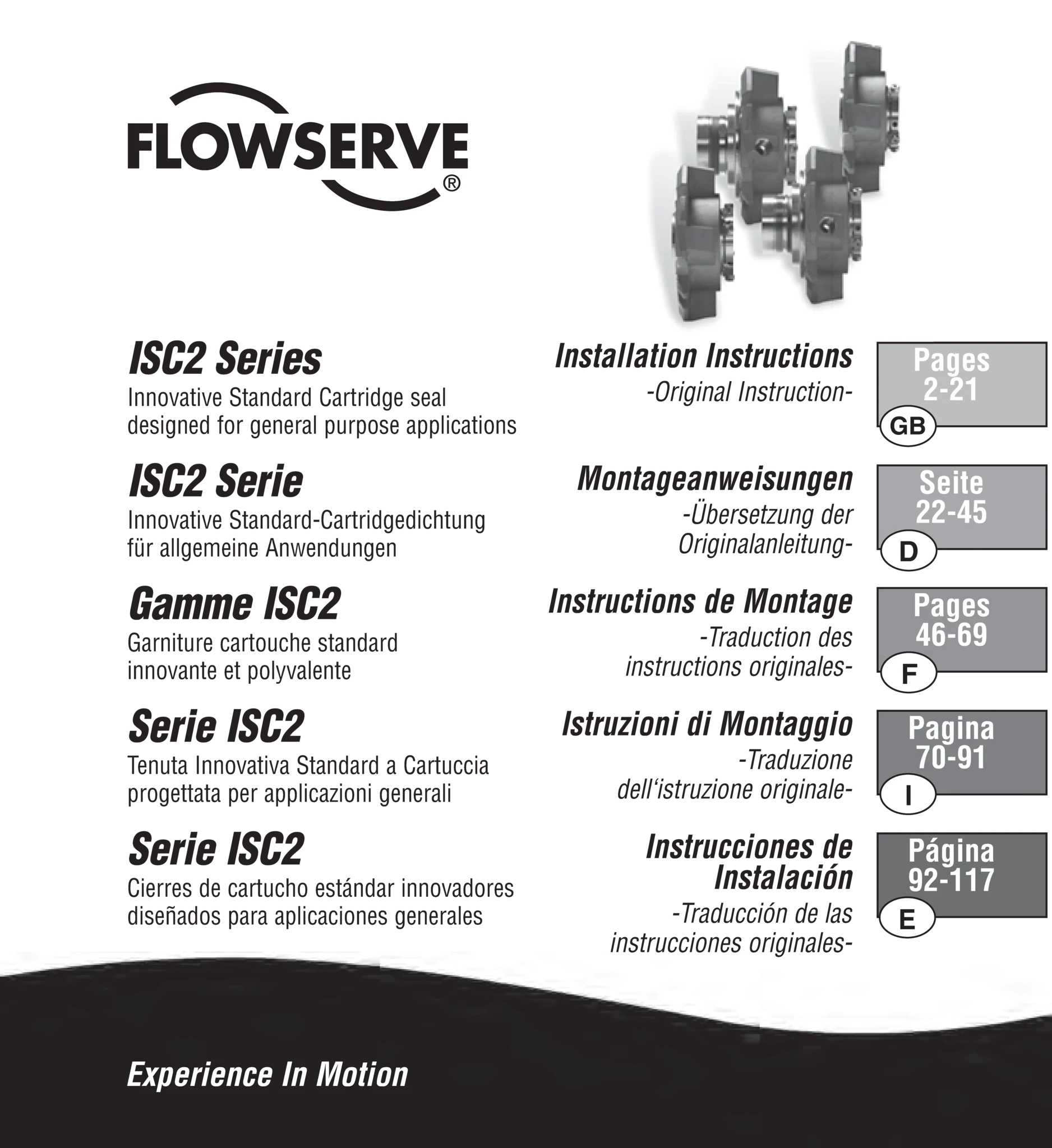 ISC2系列集装式密封 - 安装说明书（多语）