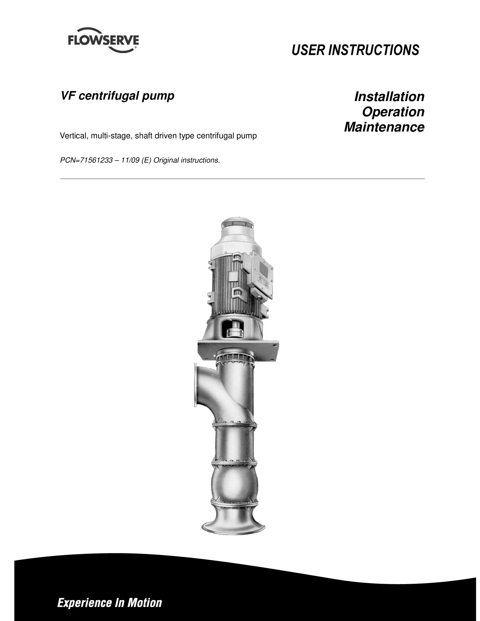 VF离心泵使用说明