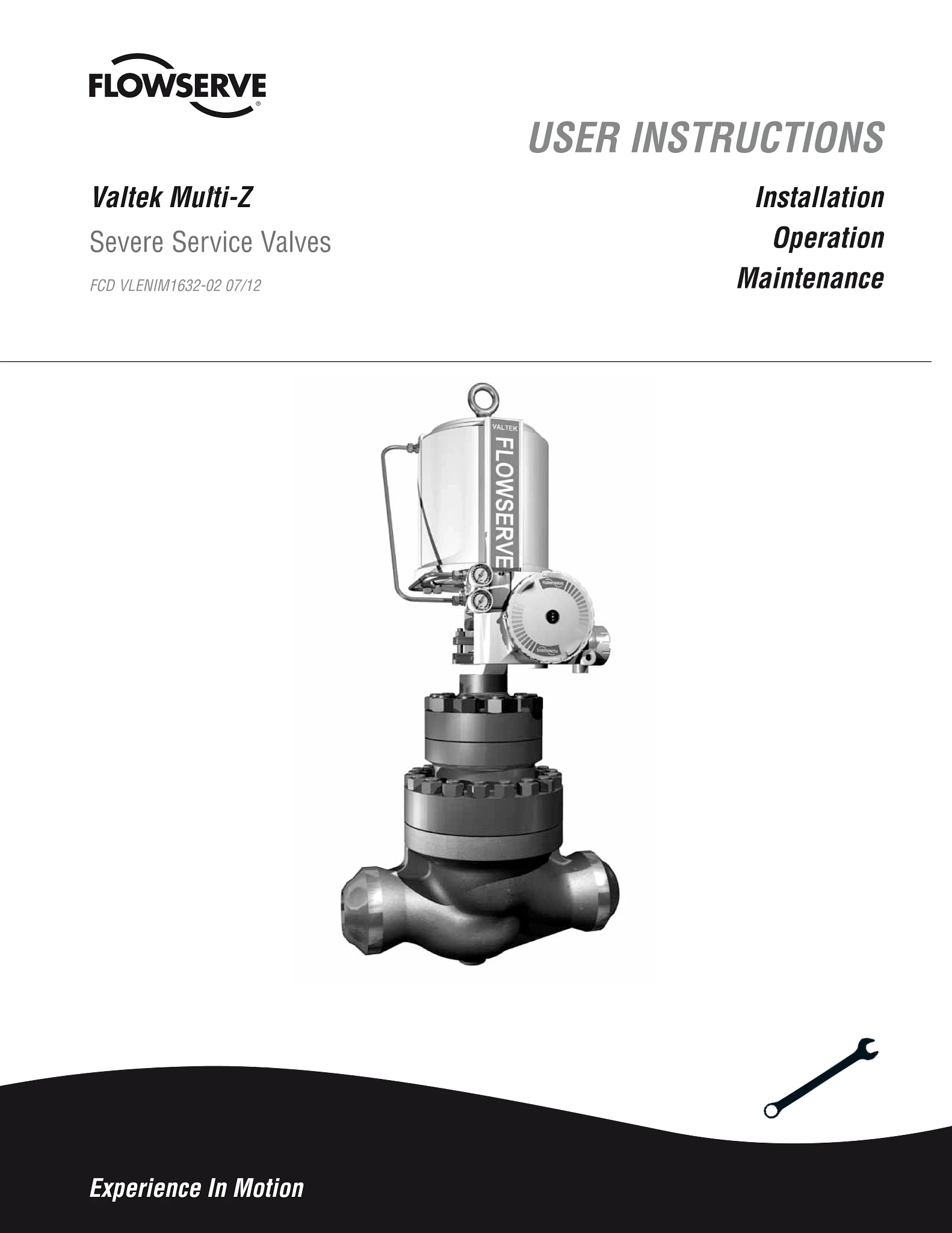 Valtek Multi-Z抗汽蚀使用说明(IOM)