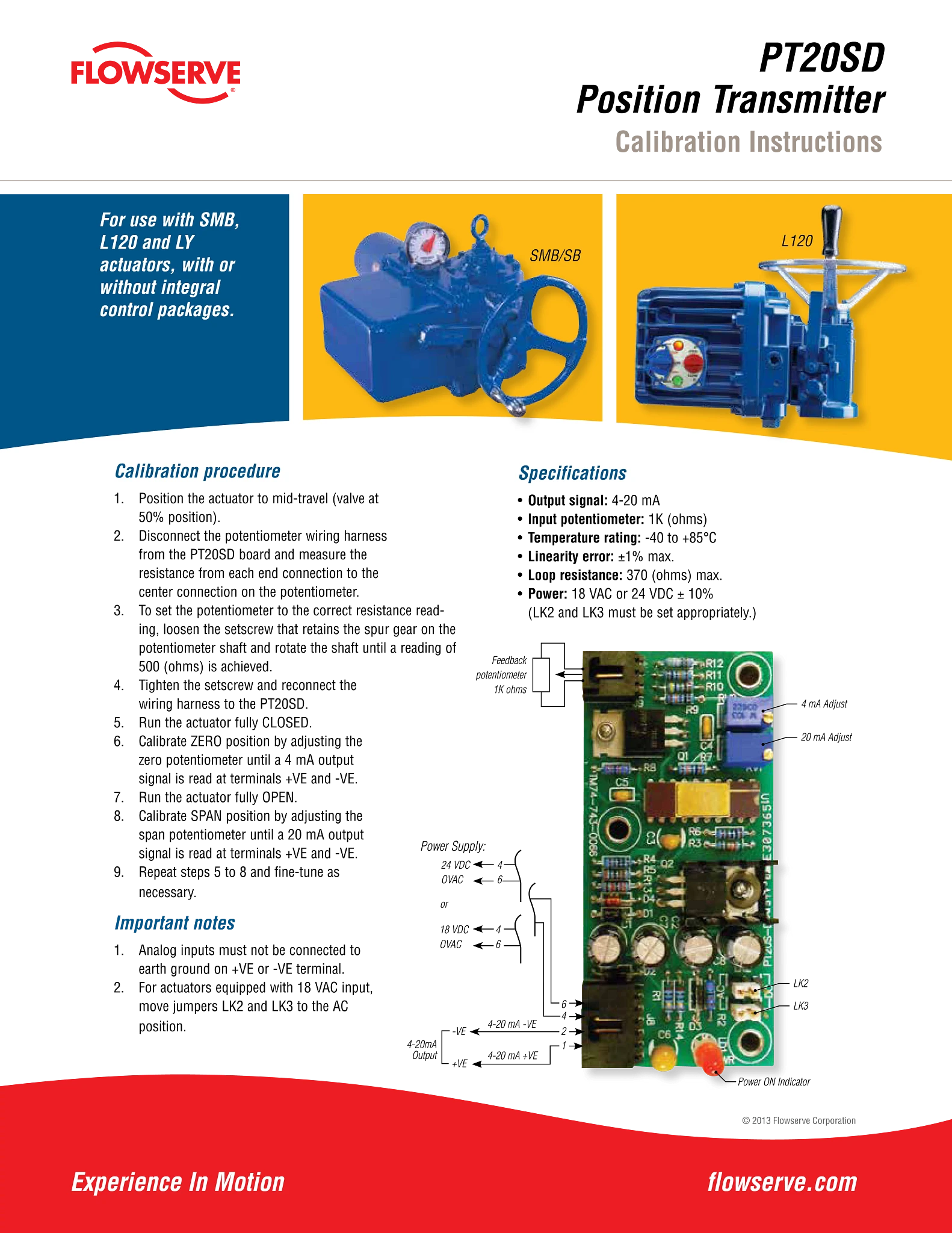 PT20SD位置变送器宣传单