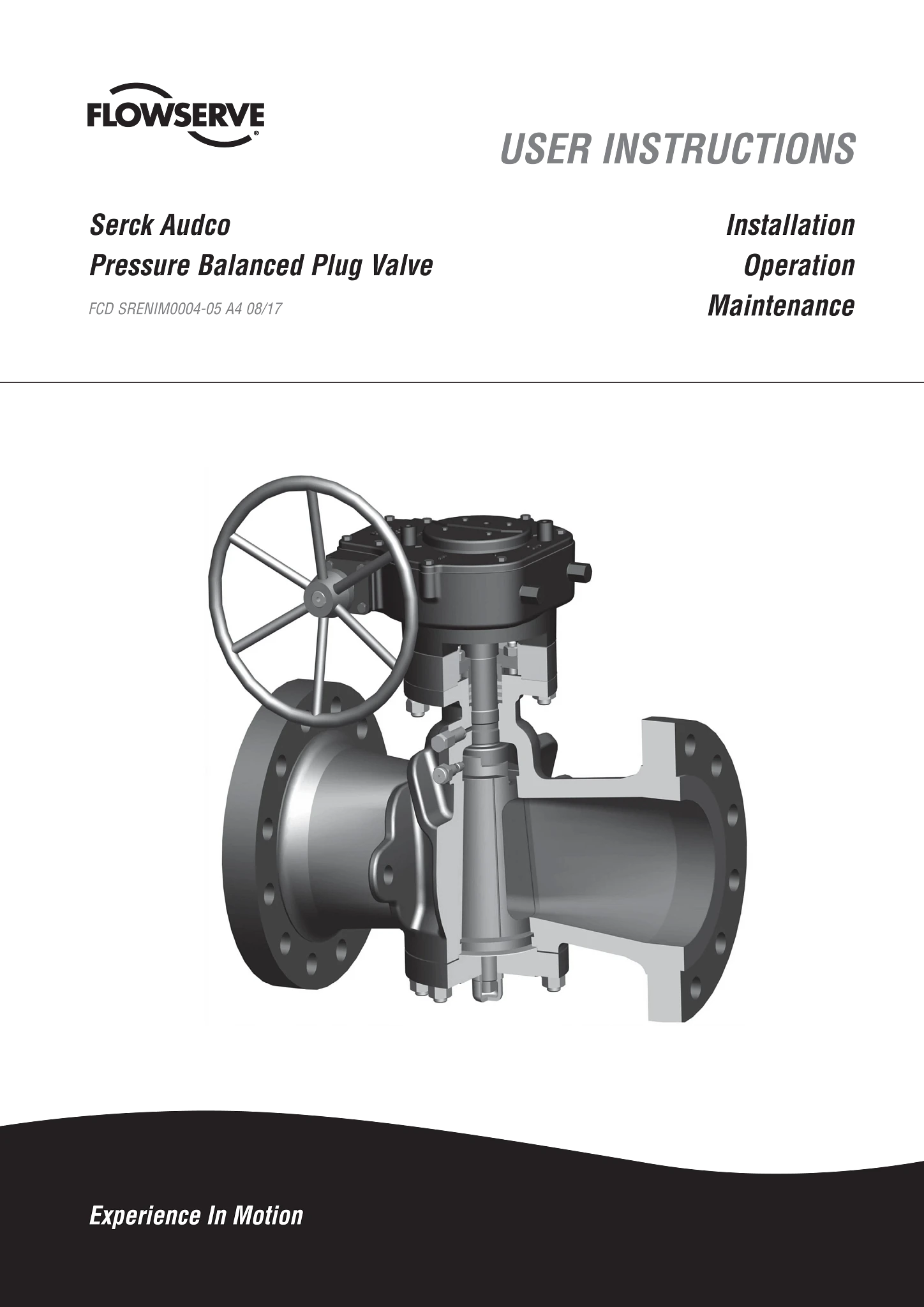 Serck Audco Super-H旋塞阀 - 使用说明书（IOM）