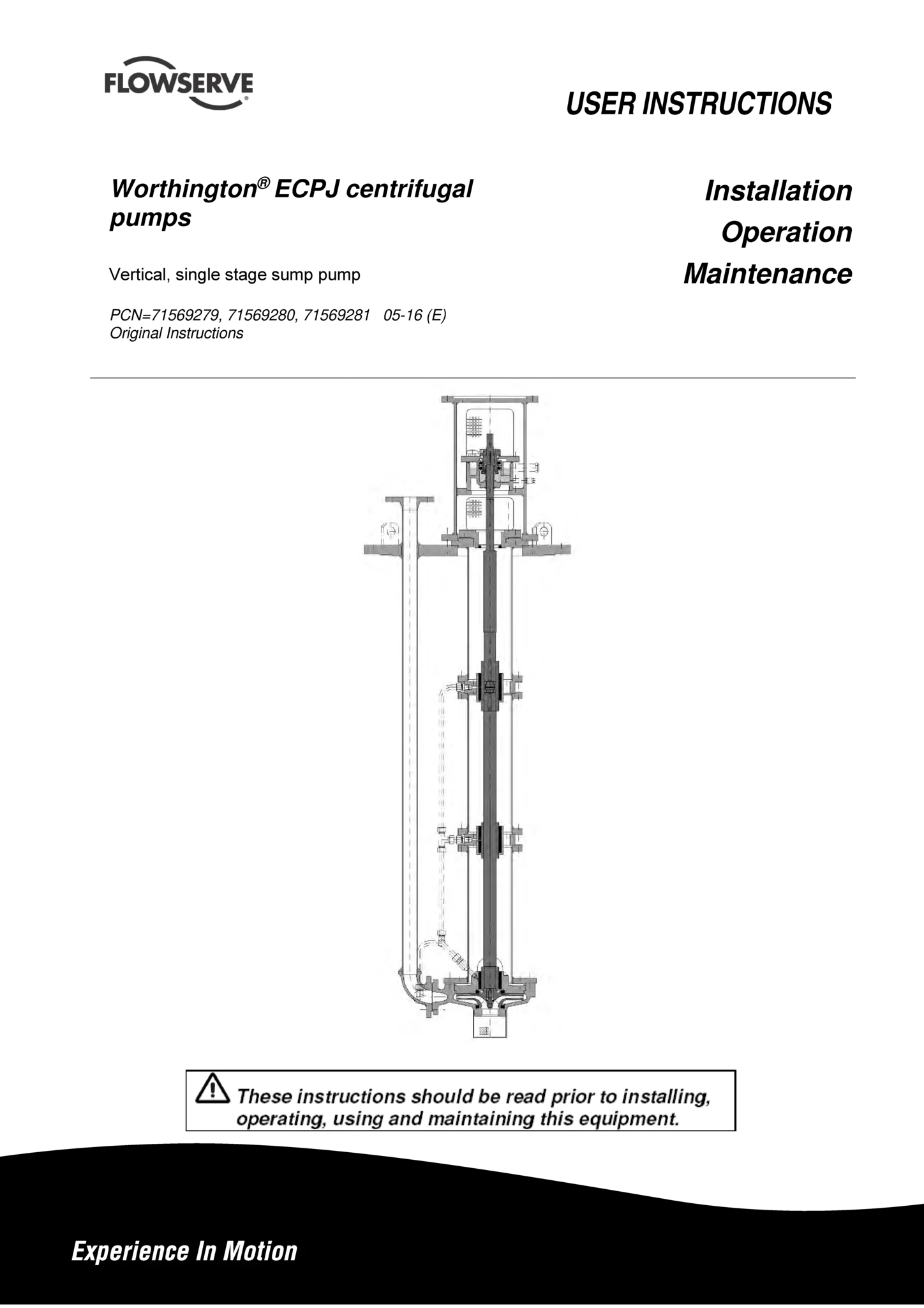 ECPJ离心泵使用说明