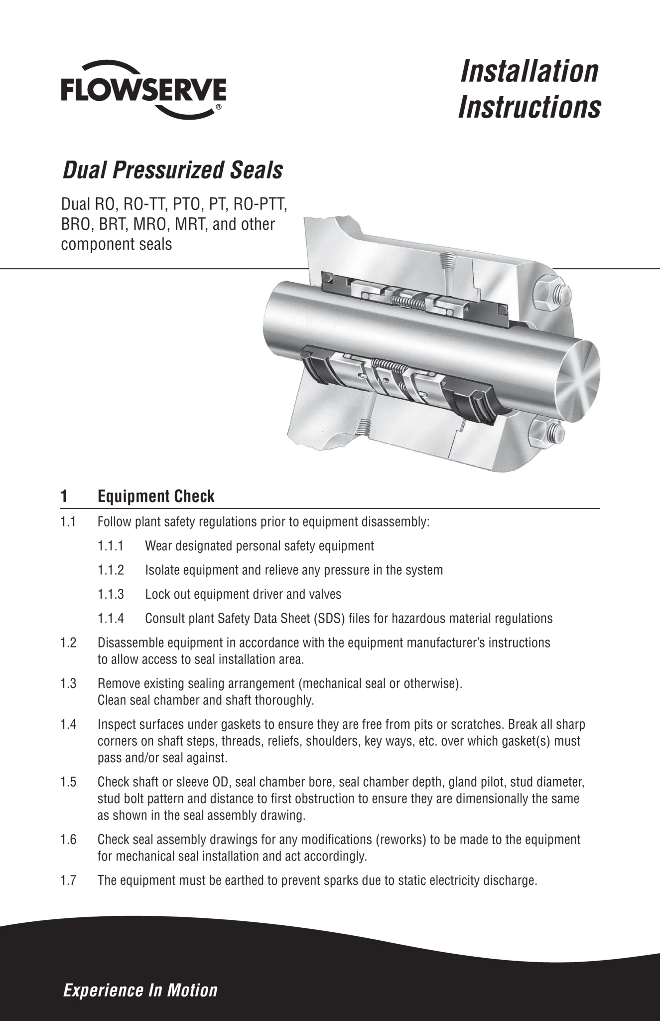 双重密封安装说明
