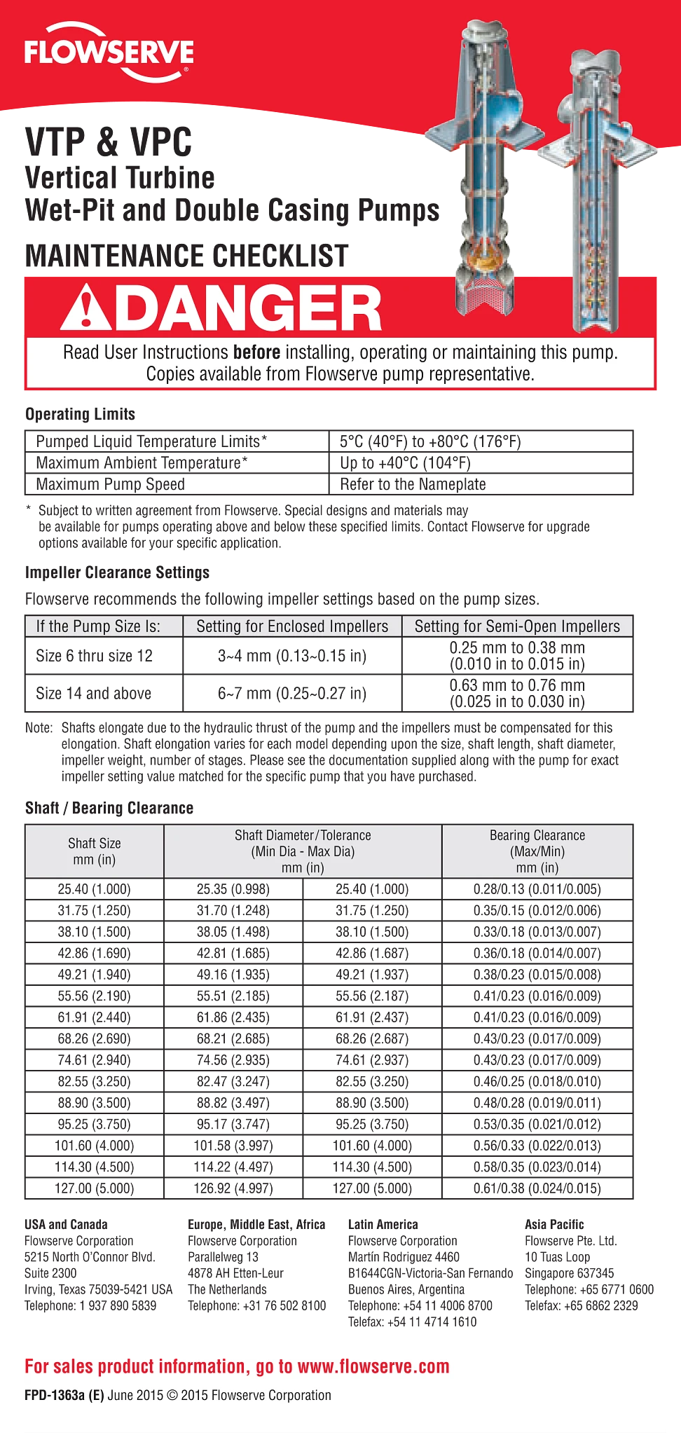VTP&VPC泵维护检查表