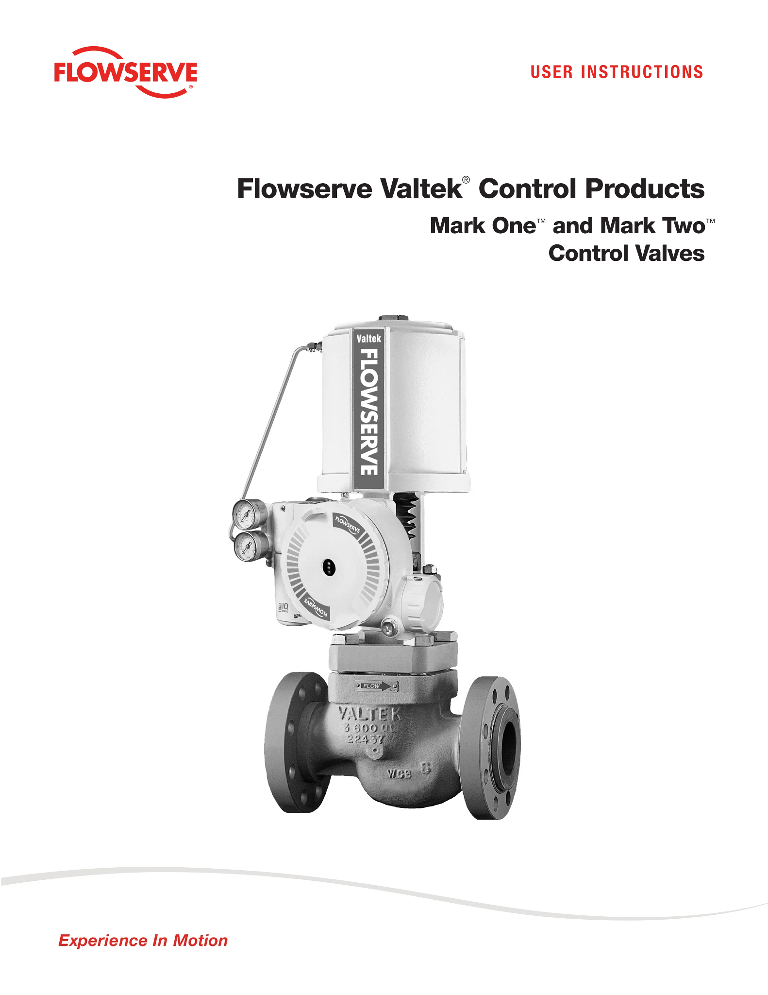 Valtek Mark One和Mark Two控制阀 - 使用说明书（IOM）