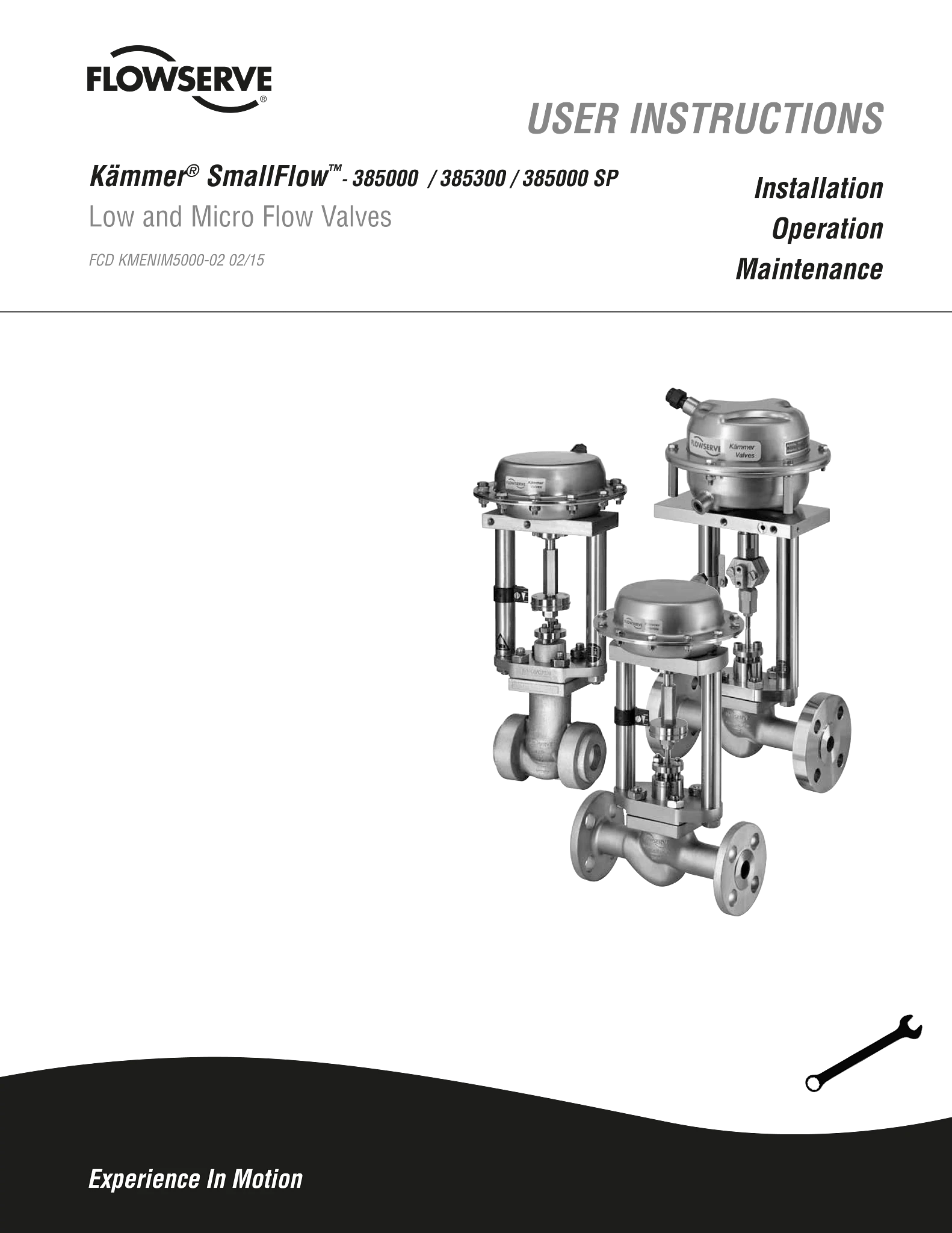 Kämmer SmallFlow 385000系列 - 低流量和微流量阀 - IOM