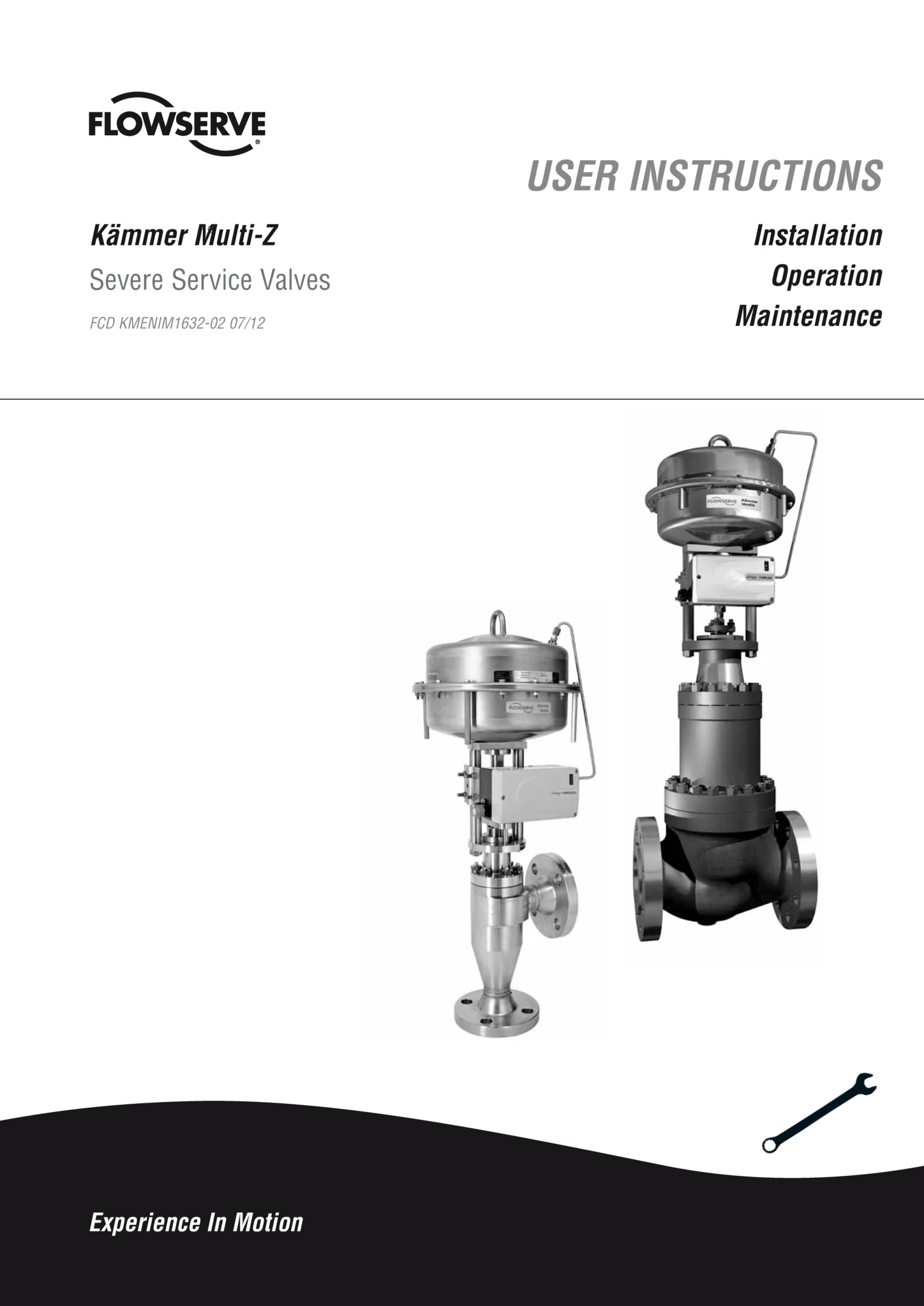 Kämmer Multi-Z - 严酷工况阀门 - IOM