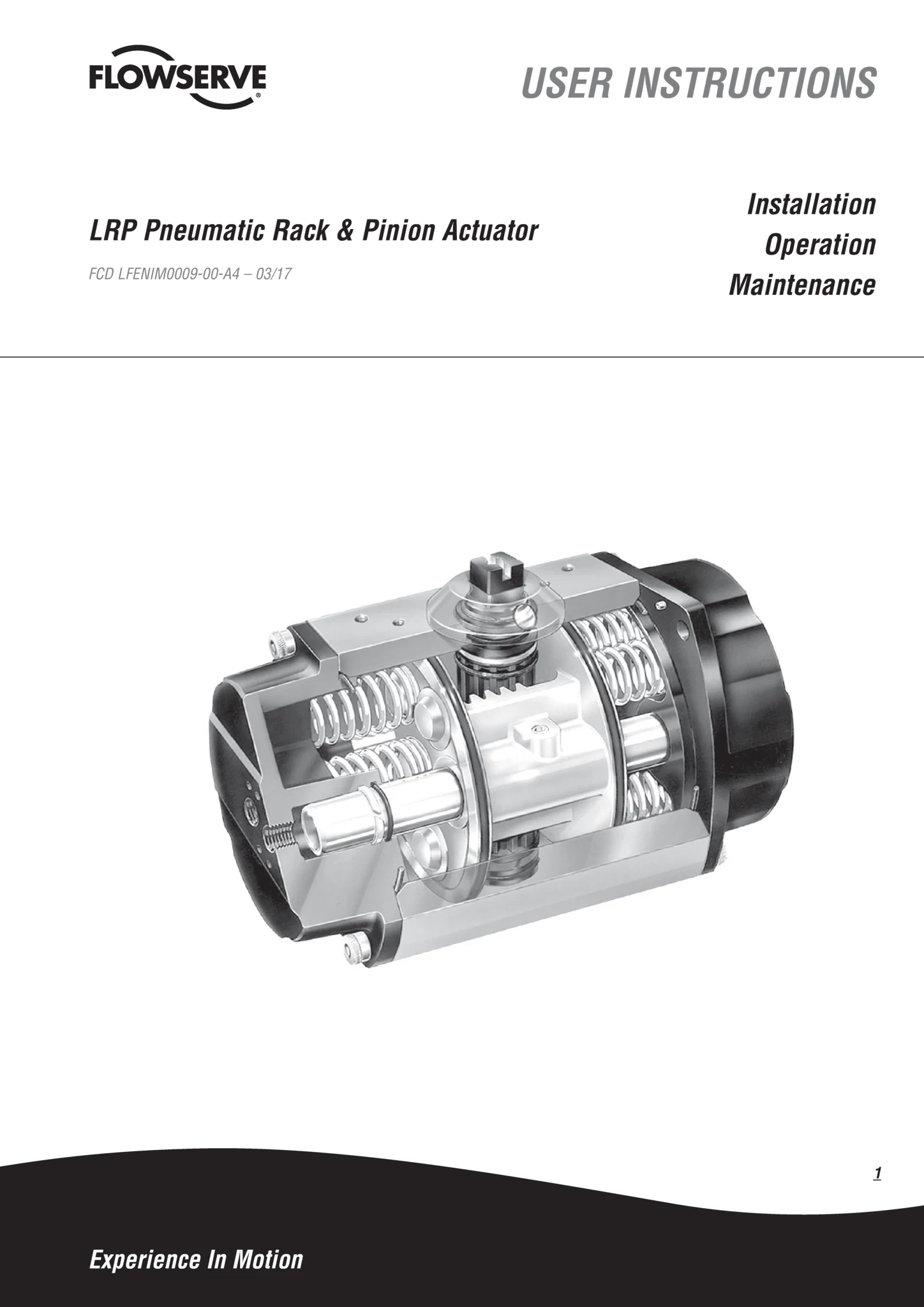 Limitorque LRP 气动阀门执行器 IOM
