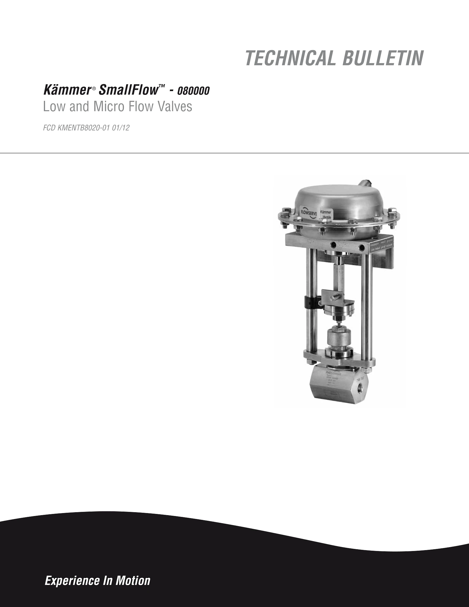 Kämmer SmallFlow 080000系列 - 低流量和微流量阀 - 技术公告