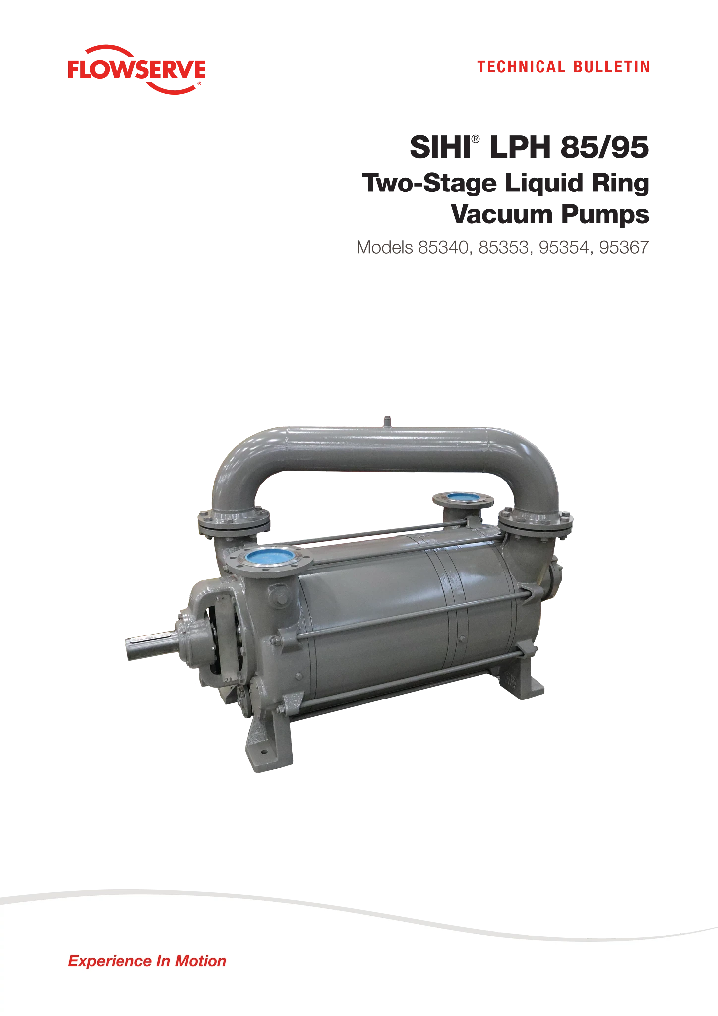 SIHI® LPH 85/95两级液环真空泵 - 技术公告